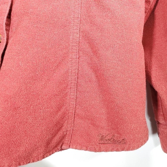 Woolrich Flannel Button Down Ruby Heather Size Large - Picture 3 of 9